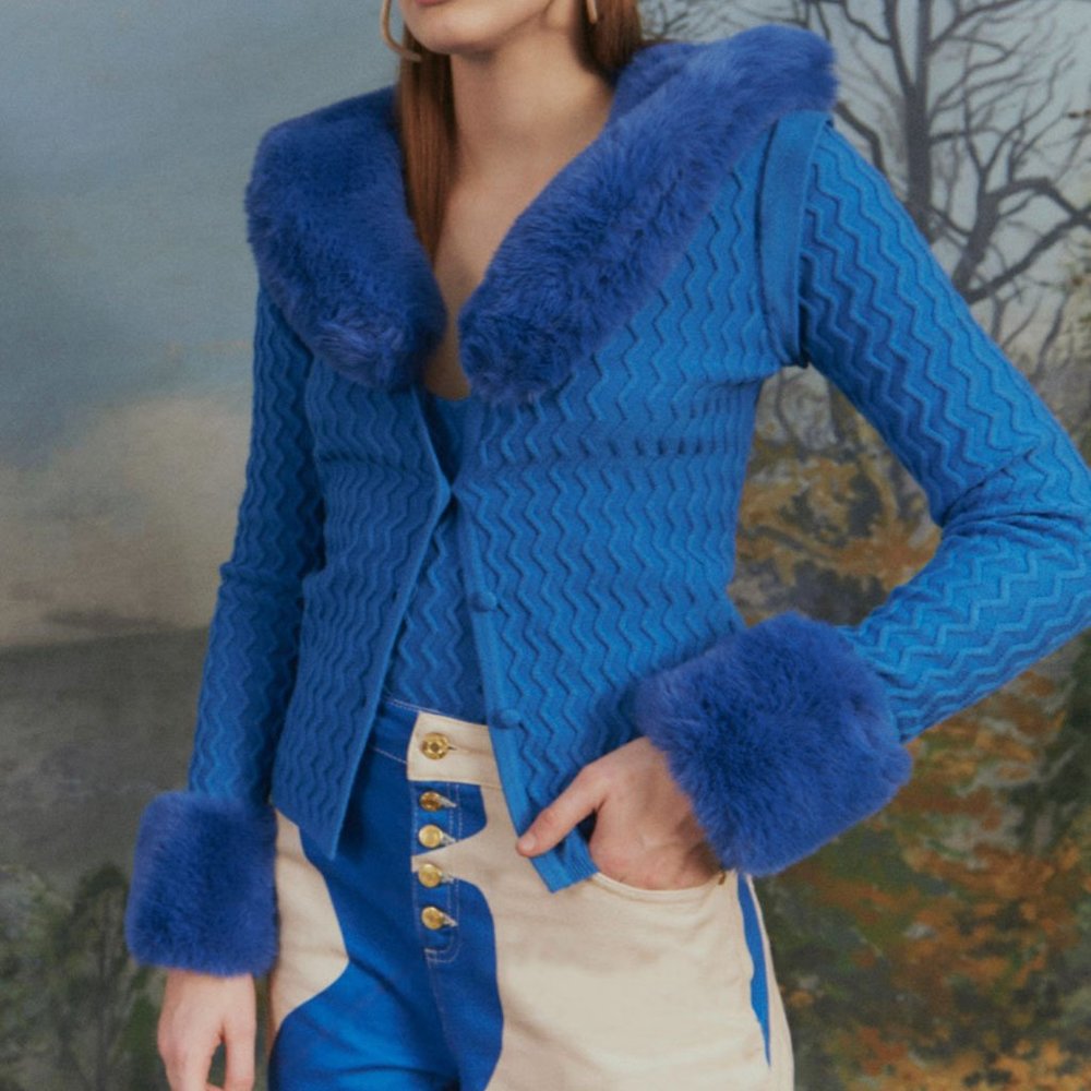 House of Sunny Midnight Swirl Peggy zip up